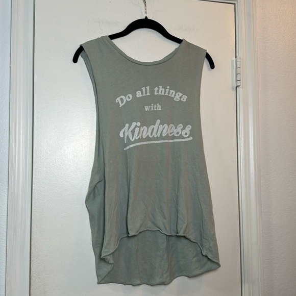 PST Los Angeles Do All Things with Kindness Cut Off Muscle Tank Soft Size Small - Picture 1 of 6